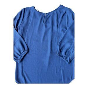 Hawthorn‎ Women’s Blue Blouse Size S Simi Sheer